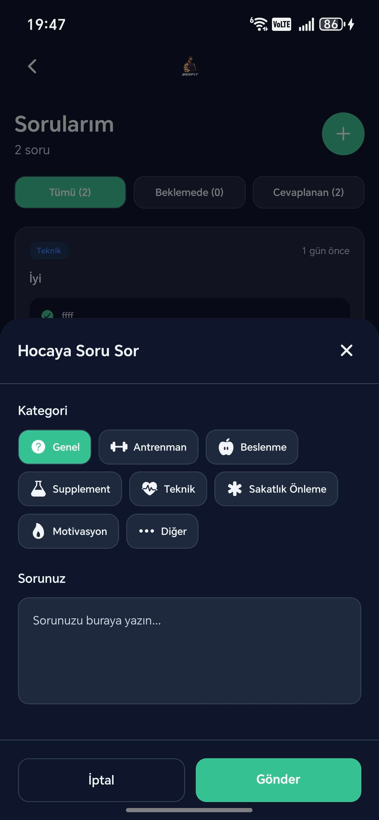 Hocaya soru sor